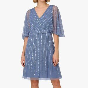 Adrianna Papell Beaded Short Dress